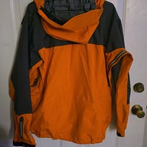 Mountain Hardwear Men's Performance Jacket in Orange and Gray